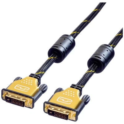 Afbeelding van ROLINE GOLD Monitorkabel DVI, m M, (24+1) dual link, 3