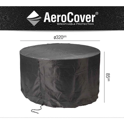 Afbeelding van Aerocover Tuinsethoes rond 320x85 cm Antraciet