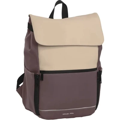 Afbeelding van Daniel Ray Tacoma Water Repellent Backpack old purple/khaki