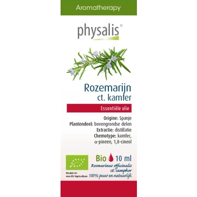 Afbeelding van Physalis Olie Aromatherapy Essentiële Oliën Rozemarijn Ct. Kamfer