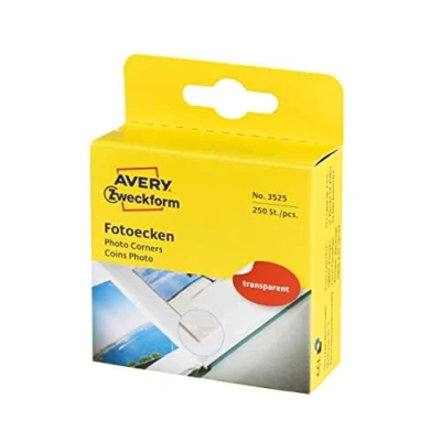 Afbeelding van Avery Av 3525 Zweckform Fotohoekjes 19X17 Mm 250 Stuks Transparant