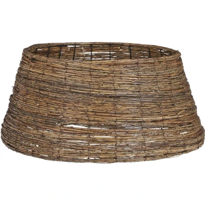 Afbeelding van House of Seasons Kerstboommand H28 x Ø65 cm Wilgentakken Bruin