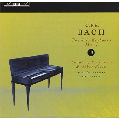 Afbeelding van Miklós Spányi C.P.E. Bach: Solo Keyboard Music, Vol.13 (CD)