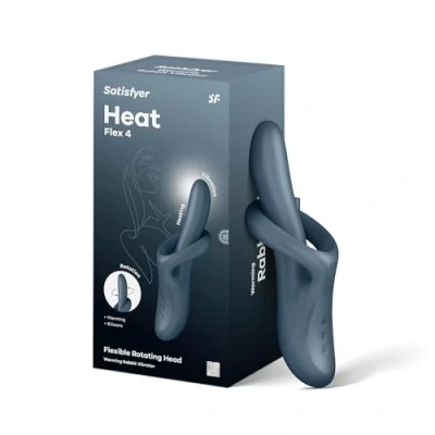 Afbeelding van Satisfyer Heat Flex 4 Verwarmende Rabbit Vibrator Grijs