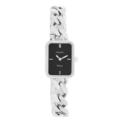 Afbeelding van zilverkleurige OOZOO horloge met grove schakelarmband C20361