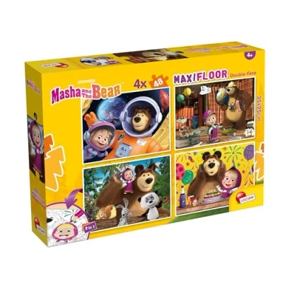 Afbeelding van Lisciani Masha puzzel DF maxivloer 4 x 48, 104840, meerkleurig