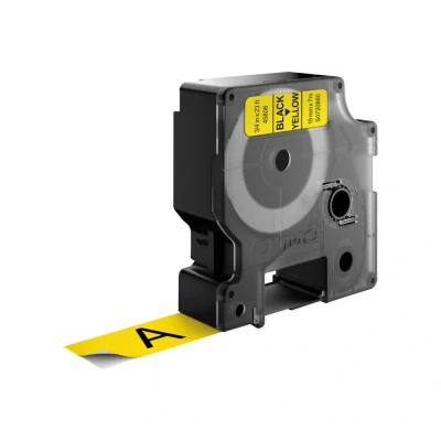 Afbeelding van Dymo D1 tape 19 mm, zwart op geel