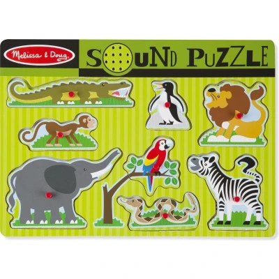 Afbeelding van Melissa &amp; Doug Geluidenpuzzel Dierentuin