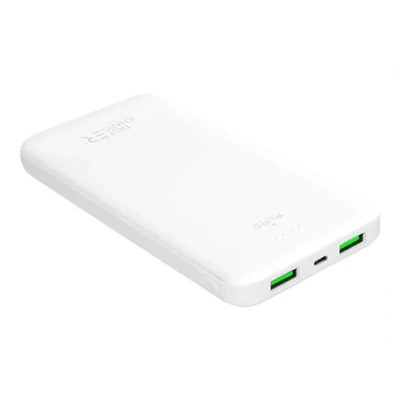 Afbeelding van Puro Baltas Snellader 10000 mAh 2 x USB A + 1 C balta (10000 mAh, 10 W), Powerbank, Wit