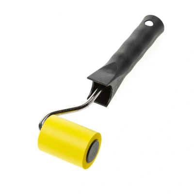 Afbeelding van Naden/aandrukrol pvc geel 45mm