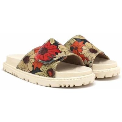Afbeelding van Goby Daisy Bloom Dames Sandalen Handmade Vegan Maat 38