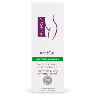 Afbeelding van Multi Gyn ActiGel voor de behandeling en preventie van bacteriële vaginose 50 ml tube gel ongeveer 25 toepassingen in het intieme gebied vagina