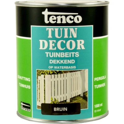 Afbeelding van Tenco Tuindecor Dekkend 1 ltr bruin Buiten onderhoud