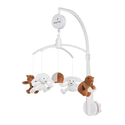 Afbeelding van Baby&#039;s Only Muziekmobiel Toys Sense Caramel/Kiezelgrijs/Wit