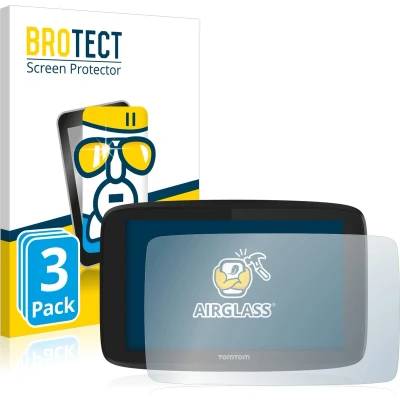 Afbeelding van BROTECT Screenprotector voor TomTom Go Professional 620 Folie Beschermfolie Beschermglas transparant (3 Stuks)