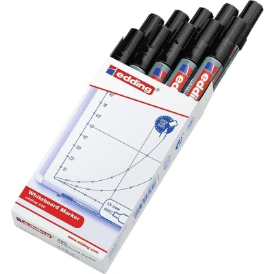 Afbeelding van Viltstift edding 250 whiteboard rond 1.5 3mm zwart