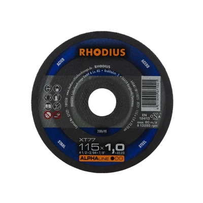 Afbeelding van Doorslijpschijf 115x1 mm metaal RHODIUS