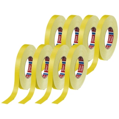 Afbeelding van tesa tesaband 4651 Premium 04651 00519 00 Textieltape Geel (l x b) 50 m 19 mm 8 stuk(s)