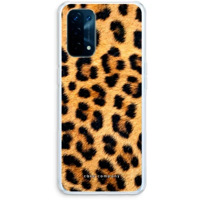 Afbeelding van Case Company® hoesje geschikt voor Oppo A74 5G Luipaard Soft Cover Telefoonhoesje Bescherming aan alle Kanten en Schermrand