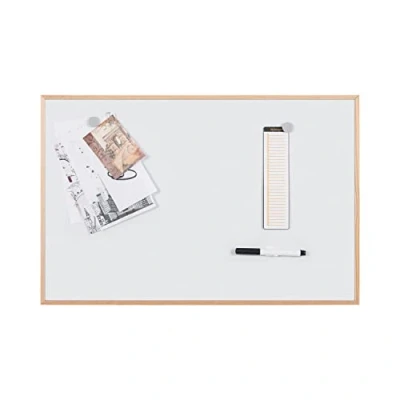 Afbeelding van Bi Office Earth Basic Magnetisch whiteboard, 58,5 x 38,5 cm, oppervlak van gelakt staal, frame PEFC grenen