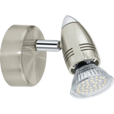Afbeelding van EGLO Magnum Led Spot 1 Lichts Nikkel Mat, Chroom