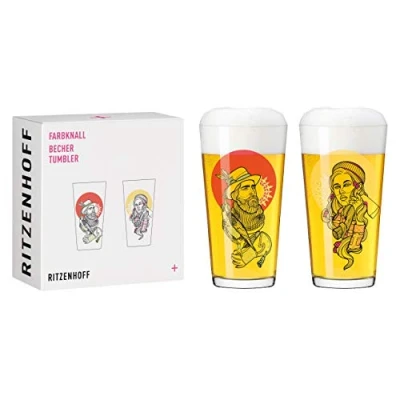 Afbeelding van Mokken 400 ml set van 2 serie fabelkraft nr. stuks met bosillustratie Made in Germany