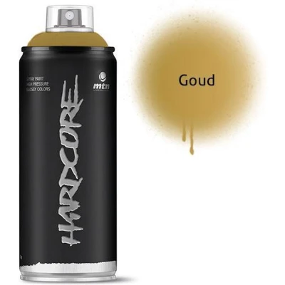 Afbeelding van MTN Gouden spuitverf 400ml hoge druk en glans afwerking
