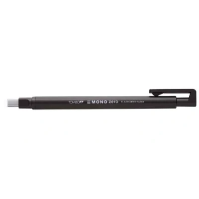 Afbeelding van Tombow gumstift MONO zero met rechthoekige punt, navulbaar, zwart gum
