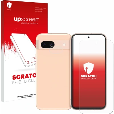 Afbeelding van upscreen Screenprotector voor Google Pixel 8a (Voor+Camera) Folie Beschermfolie transparant