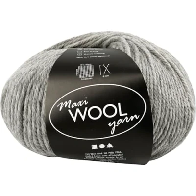 Afbeelding van Maxi Wolgaren 100 gr Grijs Mix