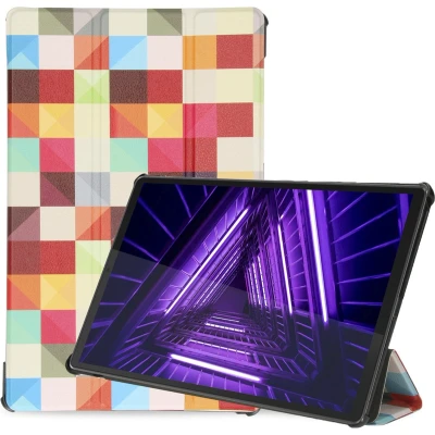 Afbeelding van iMoshion Tablet Hoes Geschikt voor Lenovo Tab M10 Plus / FHD Design Trifold Bookcase Meerkleurig /Various Colors