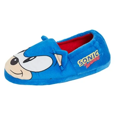 Afbeelding van Sonic The Hedgehog Pantoffels met karakteroren om aan te trekken en warme voering voor meisjes, meerkleurig, Blauw