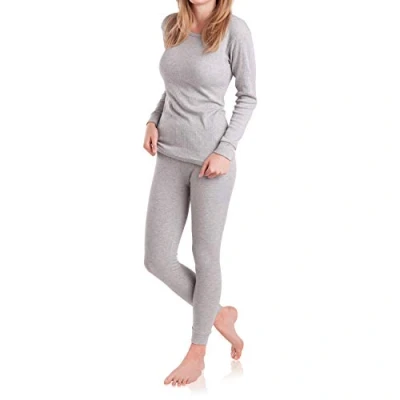 Afbeelding van MT Thermische en skikleding voor dames, warm ondergoed met lange mouwen zachte binnenkant, IJsblauw