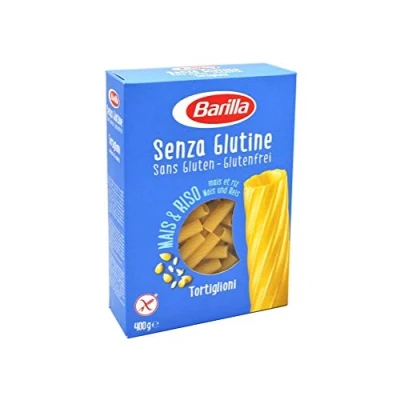 Afbeelding van Barilla Tortiglioni Senza Glutine glutenvrije pasta, 400 g, 20 stuks