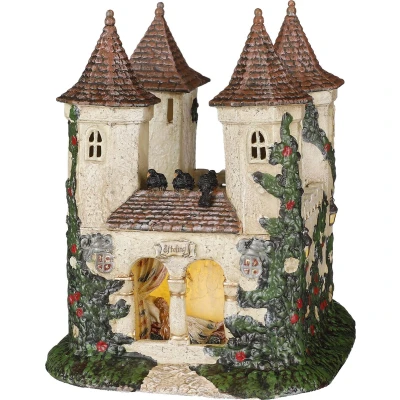 Afbeelding van Efteling kasteel van doornroosje op batterijen maat in cm: 17x18x21