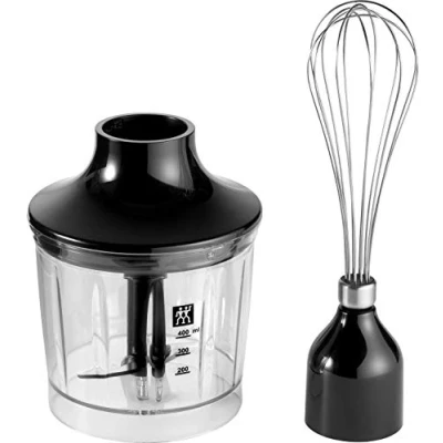 Afbeelding van ZWILLING Accessoires voor staafmixer, 2 delig: hakmolen en garde, roestvrij staal/zwart