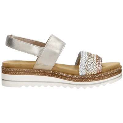 Afbeelding van Remonte Sandalen Plat Goudkleur Maat 45