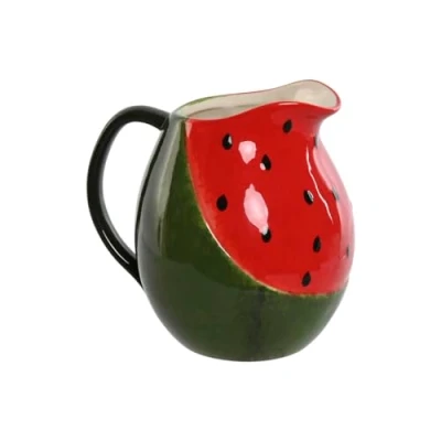 Afbeelding van Kruik Home ESPRIT Rood Groen Keramiek Watermeloen Modern