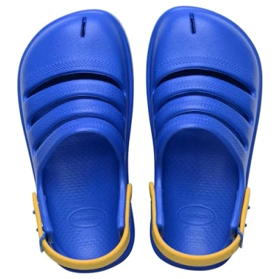 Afbeelding van Havaianas Kids Clog Jongens Slippers Blauw/Geel Maat 35/36