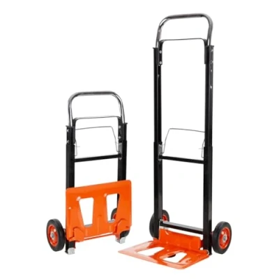 Image de BLACK+DECKER BXWT H305 Diable pliable Chariot à main avec capacité de charge 90 kg transport 42,5 x 38,8 97,5 cm Pour déménagement, travaux ménagers et courses