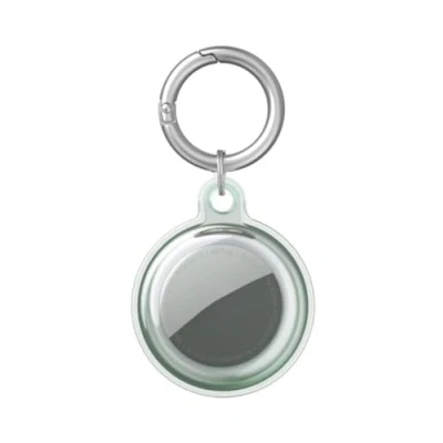 Afbeelding van ISKIP Étui Étanche pour Apple AirTag, Housse à 360 avec Porte clés AirTag Étuis (Transparent Vert)