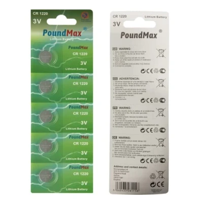 Image de PoundMax 1220 CR1220 5 piles lithium 3V