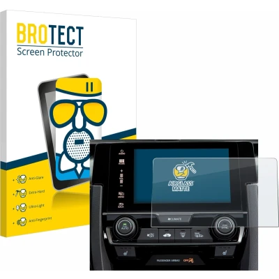 Afbeelding van BROTECT Screenprotector voor Honda Civic 2020 Infotainment System Folie Beschermfolie Beschermglas matte