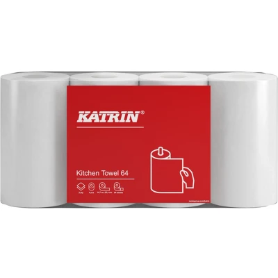 Afbeelding van katrin Keukenrol 2laags wit 4 rollen 87075 8 stuks