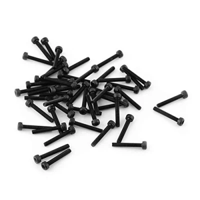 Afbeelding van M3 Zwarte zeskantschroefboutenset, 12,9 kwaliteit gelegeerd koolstofstaal, accessoires voor reparatiegereedschap, 4 50 mm, hoge sterkte (M3 x 20 stuks/verpakking)