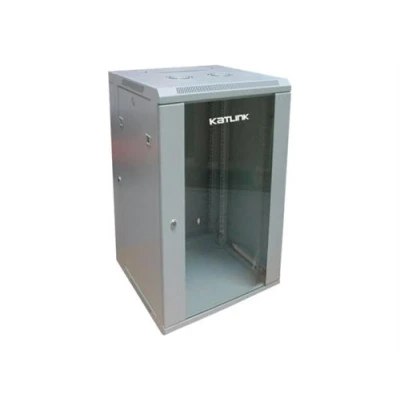 Afbeelding van KatLink Rack kast monteerbaar aan muur grijs, RAL 7035 18U 19&quot;