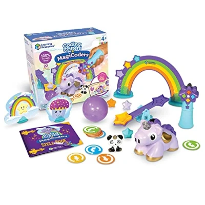 Afbeelding van Learning Resources Skye MagiCoder Eenhoorn Programmeerspeelgoed voor kinderen, STEM spel, cadeau kinderen van 4, 5, 6, 7, 8 jaar, jongens en meisjes