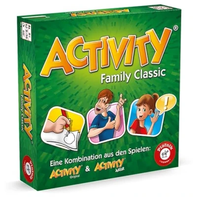 Afbeelding van Piatnik 6050 Activity Family Classic De klassieker van het spel in junior familieversie en originele kaarten vanaf 8 jaar, voor 3 tot 16 spelers, Pantomime, tekenen, feestspel
