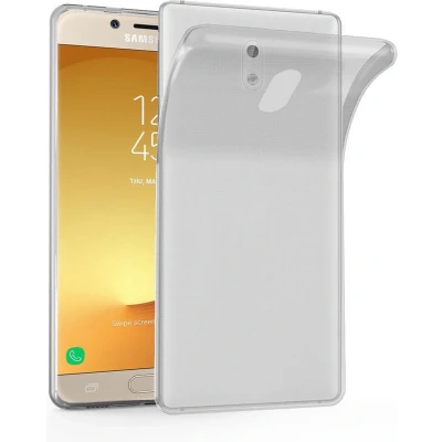 Afbeelding van Cadorabo Hoesje geschikt voor Samsung Galaxy J7 2017 in VOLLEDIG TRANSPARANT Beschermhoes gemaakt van flexibel TPU Silicone Case Cover