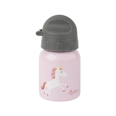 Afbeelding van Sigikid 25375 Roestvrijstalen drinkfles met eenhoorn, 250 ml, aanbevolen voor kinderen vanaf 1 jaar, robuust, lekvrij, onbreekbaar
